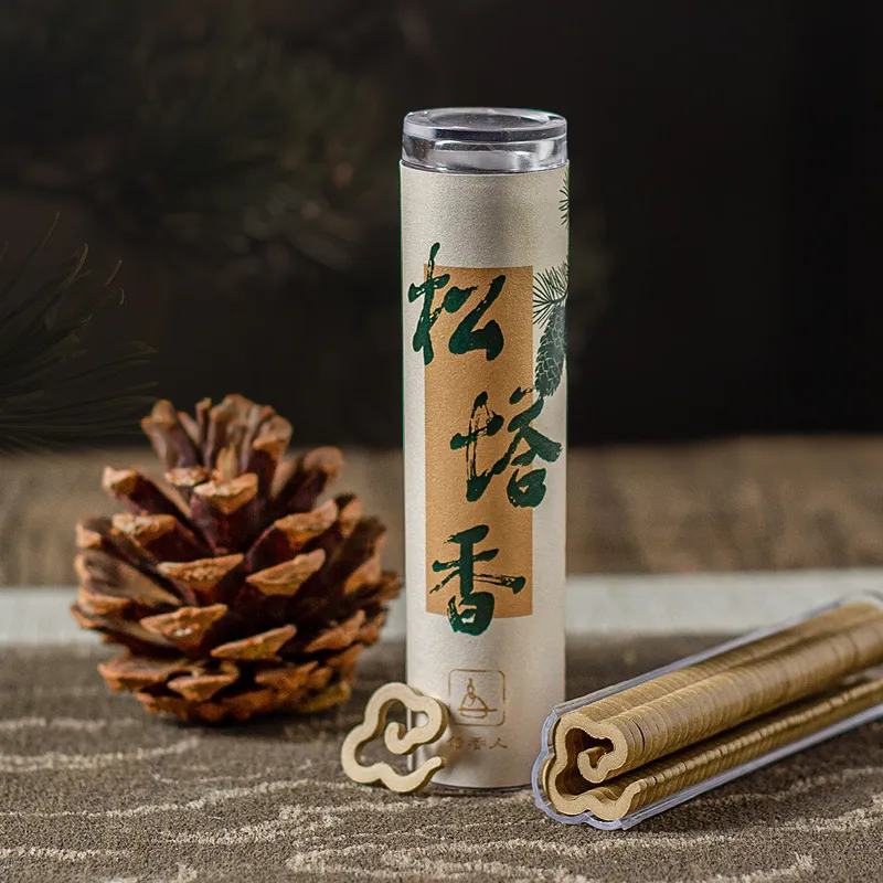 Waiters Natural Pine Cone Scent Non Sticky Incense 42 Tablets-1