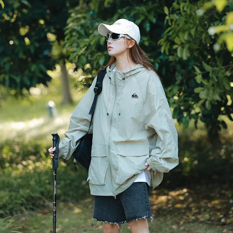 Quiksilver Breathable Quick Dry Reflective With High Visibility UV Protection Sun Protection Clothing Unisex-2