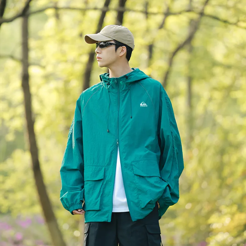 Quiksilver Breathable Quick Dry Reflective With High Visibility UV Protection Sun Protection Clothing Unisex-5