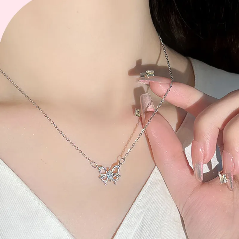 ERROR Synthetic Cubic Zirconia Necklaces Women's-2