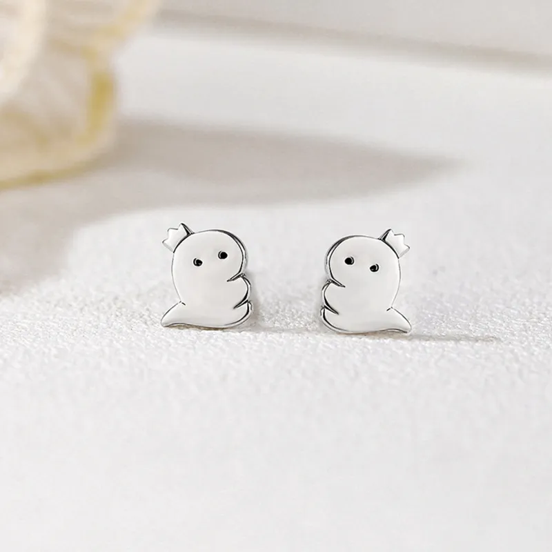 ERROR Sterling Silver Stud Earrings Women's-5