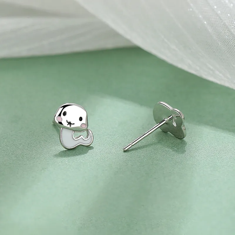 ERROR Sterling Silver Stud Earrings Women's-5