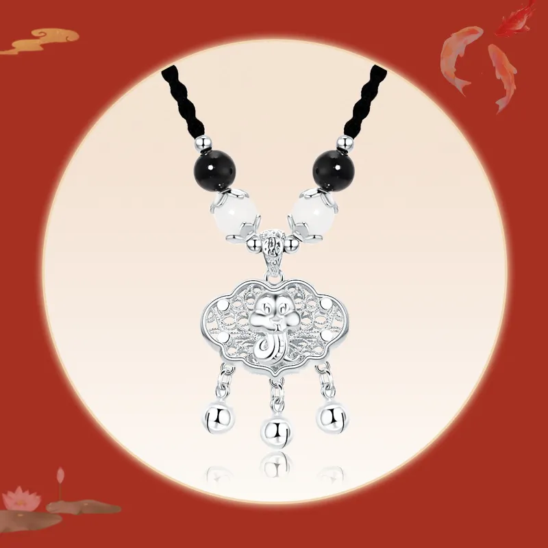 ERROR Sterling Silver Necklaces Unisex-13