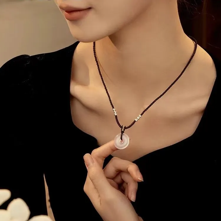 SKSW Alloy Fabric Necklaces Unisex-2