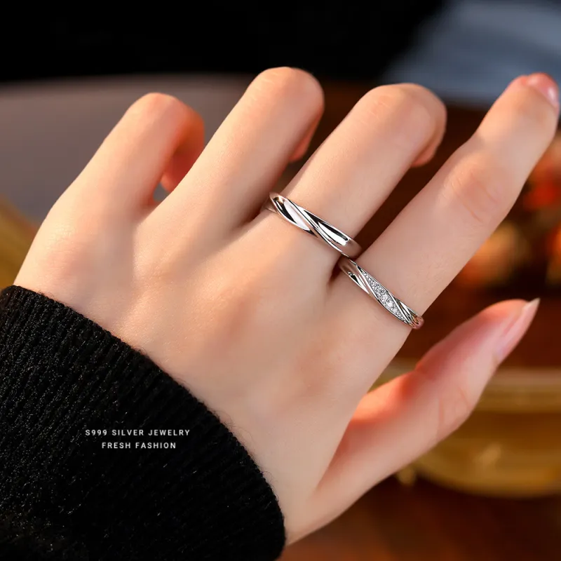 SKSW S999 Fine Silver Rings Unisex-2