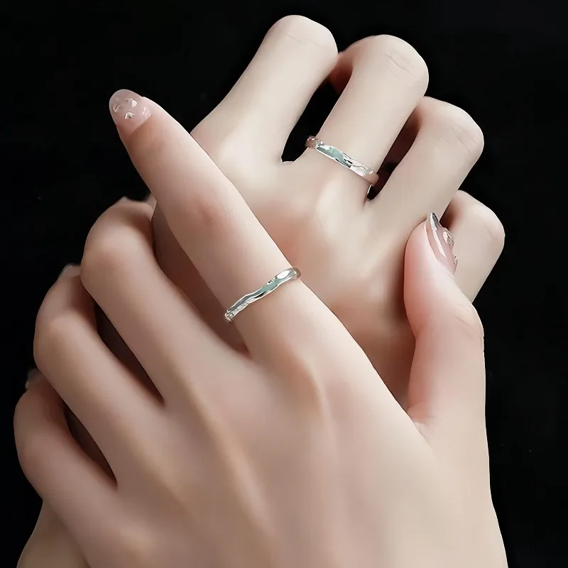 SKSW Alloy+Glue Drip Rings Unisex-5