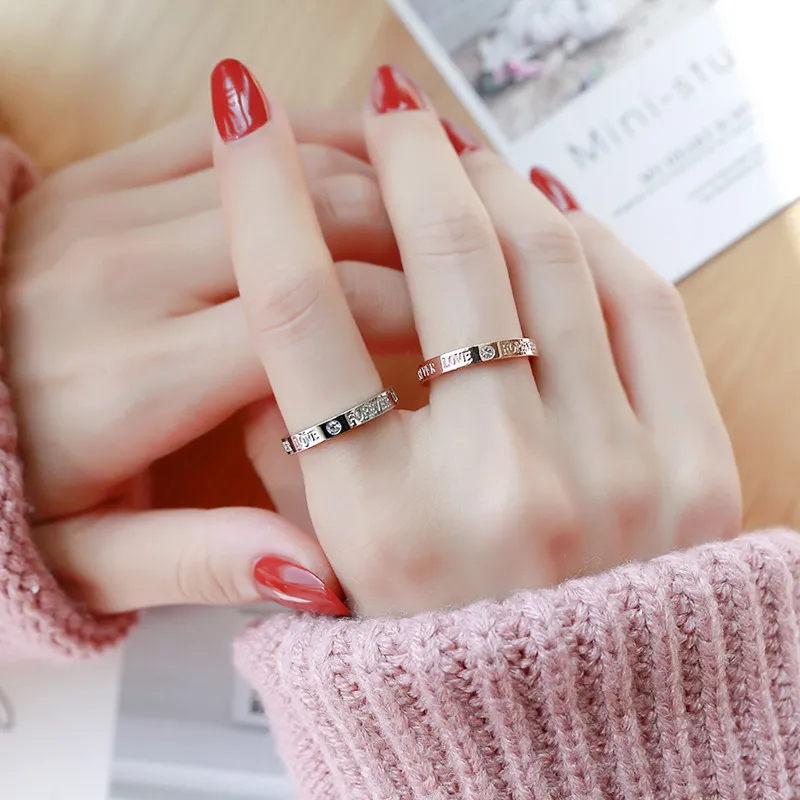 SKSW Titanium Steel Rings Unisex-6