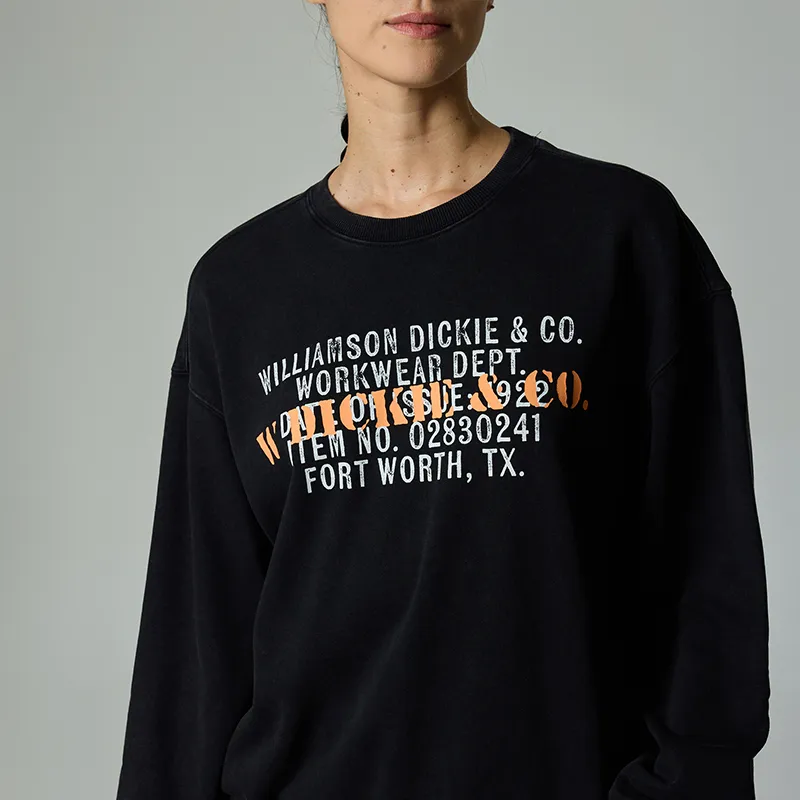 Dickies Sweatshirt, Black DK0A87FTBLK Unisex-3