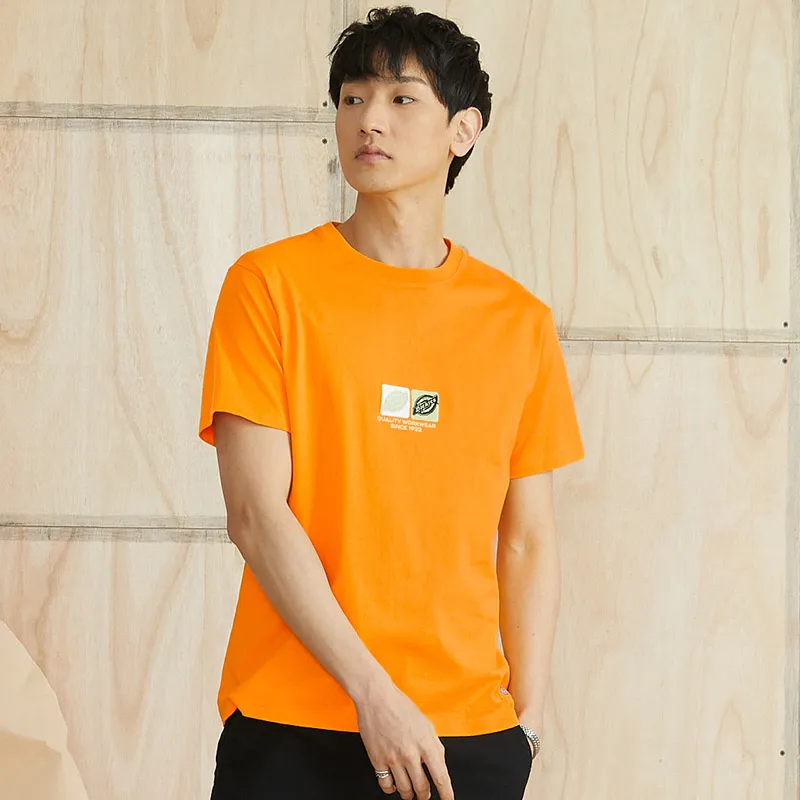 Dickies T Shirts Unisex Orange Red-4