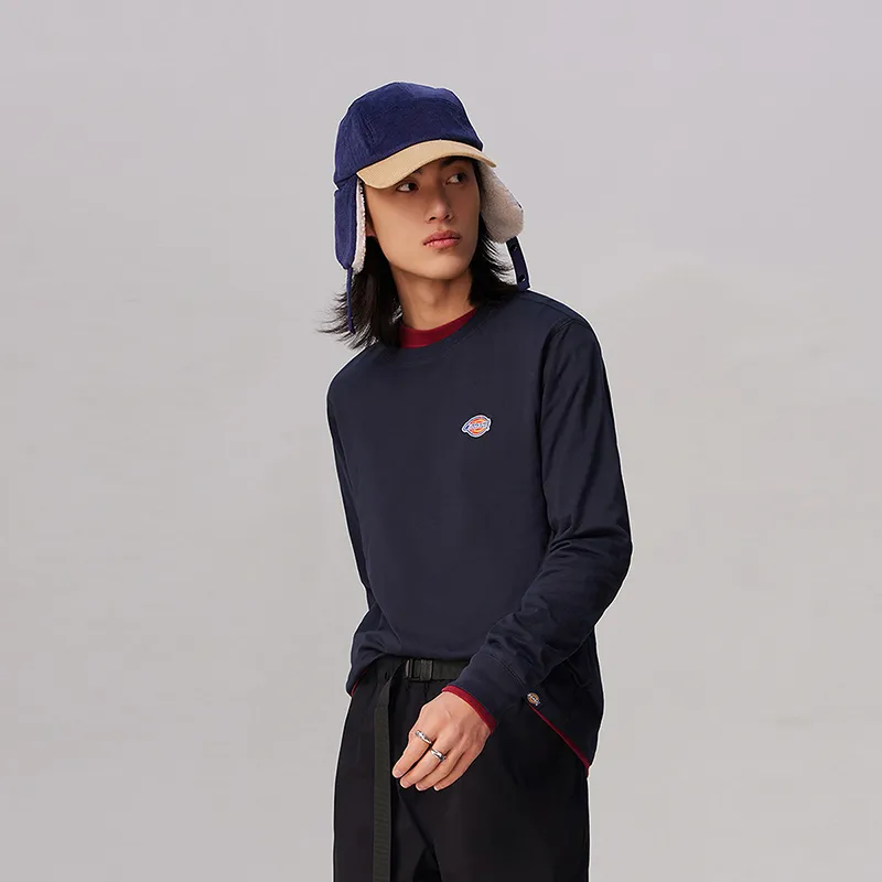 Dickies T Shirts Unisex Dark Marine Blue-1