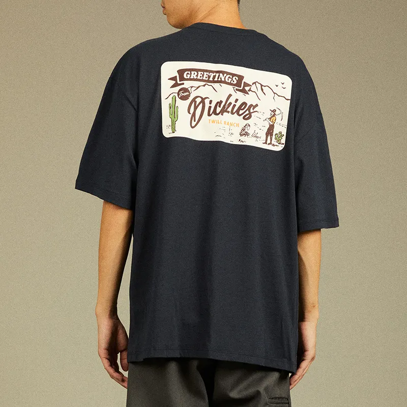 Dickies T Shirts Men Navy Blue-3