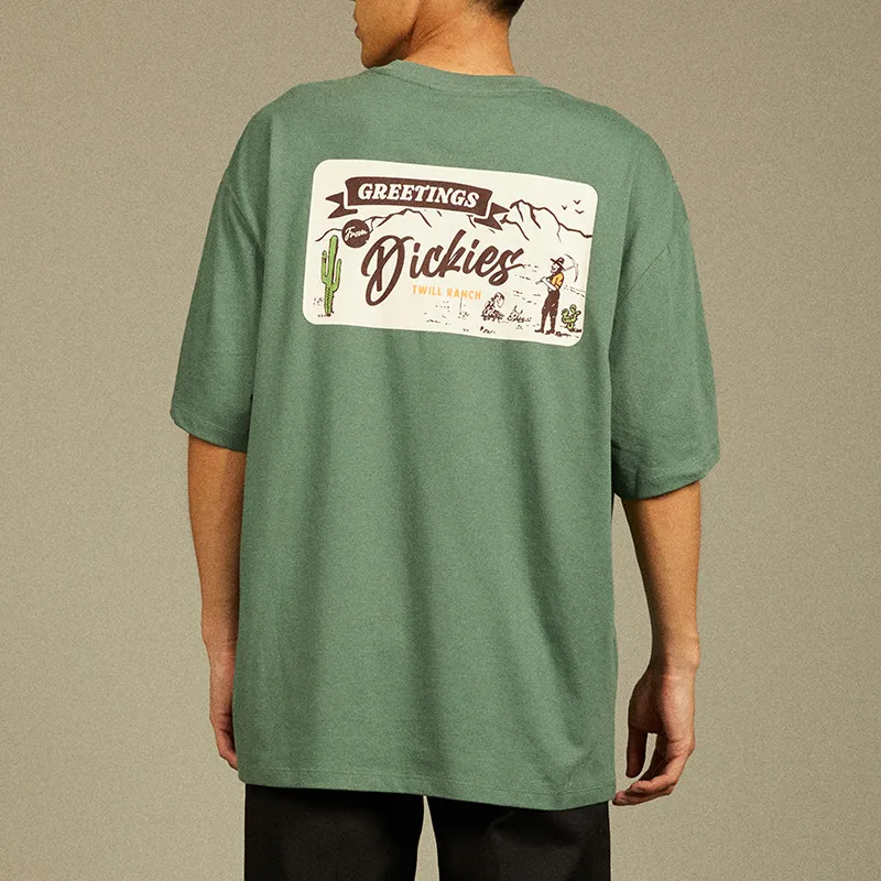 Dickies T Shirts Men Yellow Green-3