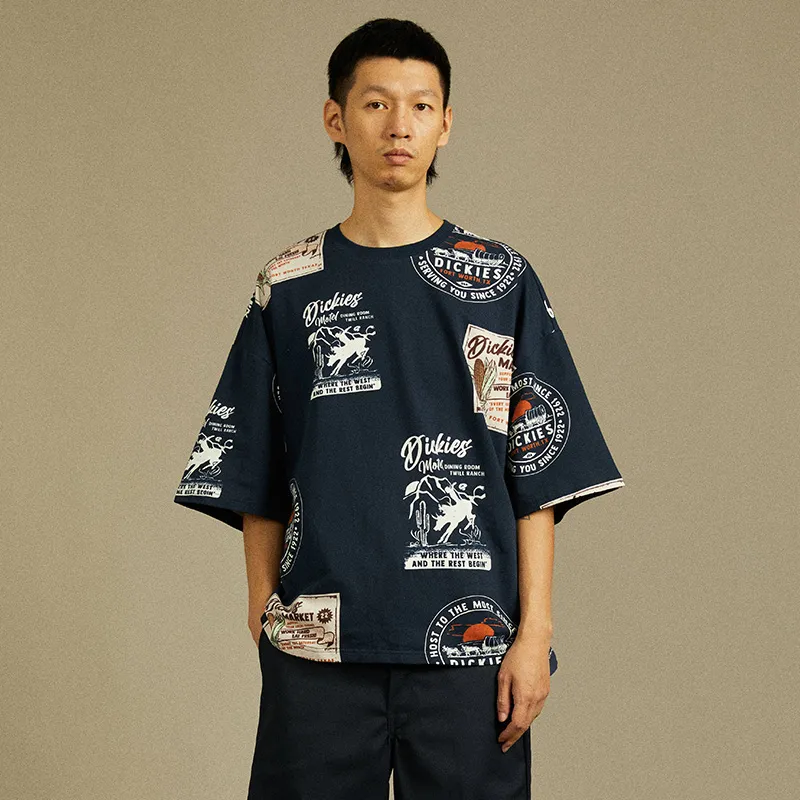 Dickies T Shirts Men Navy Blue-2