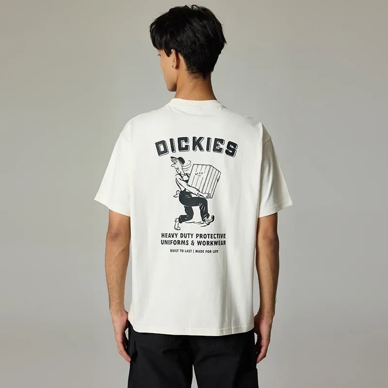 Dickies T Shirt Unisex White Egret White-3