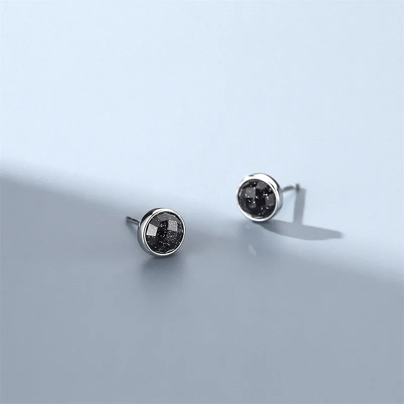 ETAHLOVE Sterling Silver Stud Earrings Unisex Boyfriend And Girlfriend Birthday Surprise-4