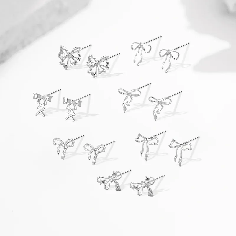 ETAHLOVE Sterling Silver 999 Fine Silver Stud Earrings Women's-34