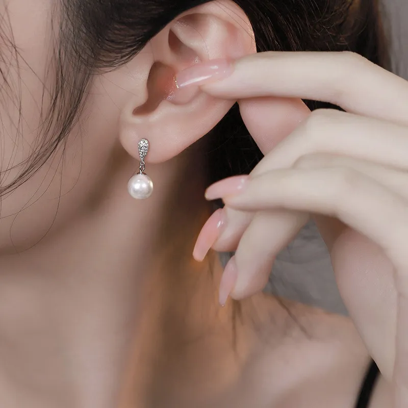ETAHLOVE S925 Silver Stud Earrings Women's-1
