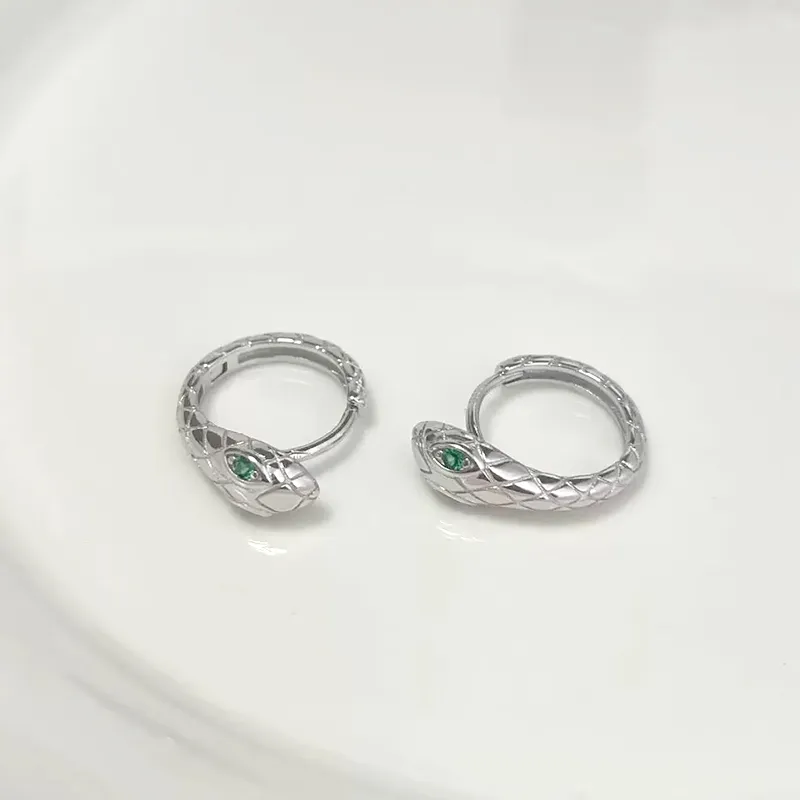 ETAHLOVE Sterling Silver Earrings Unisex Luxury Texture Cool-5