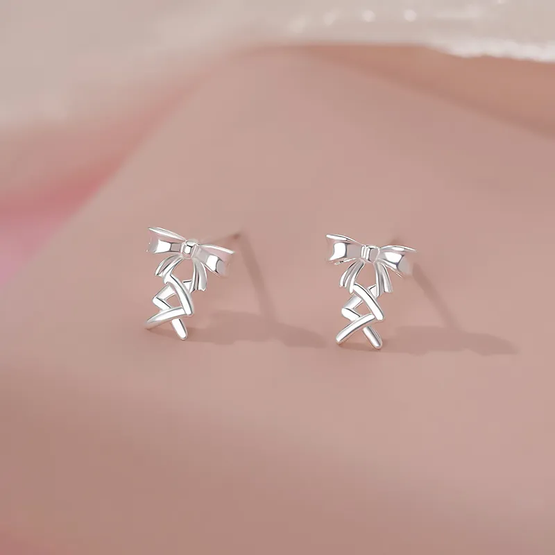 ETAHLOVE Sterling Silver 999 Fine Silver Stud Earrings Women's-22
