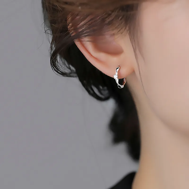 ETAHLOVE Sterling Silver Earrings Unisex-7