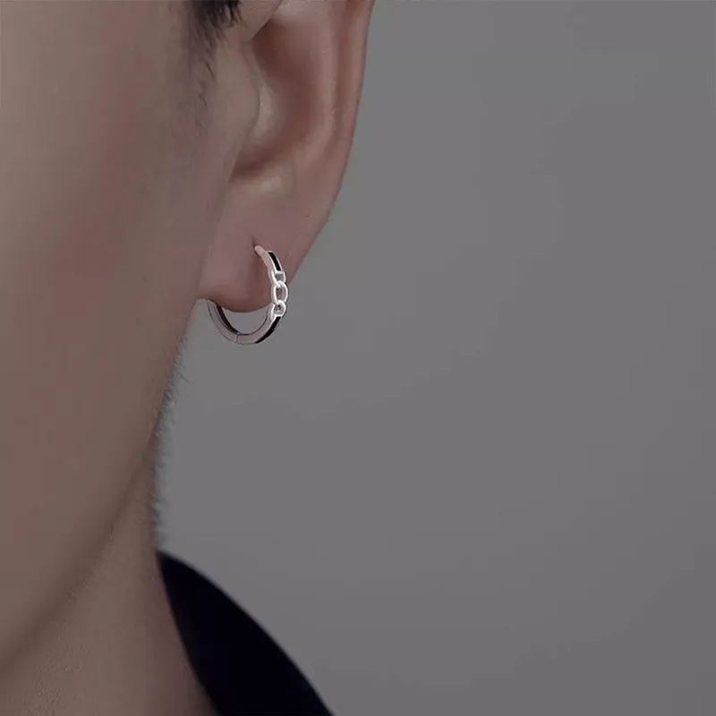 ETAHLOVE S925 Silver Earrings Unisex Boyfriend And Girlfriend Gift Birthday Box-1