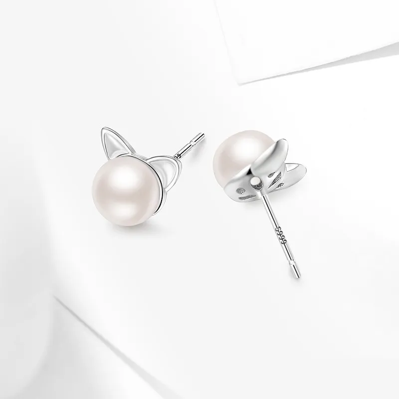 ETAHLOVE Sterling Silver Stud Earrings Women's-3
