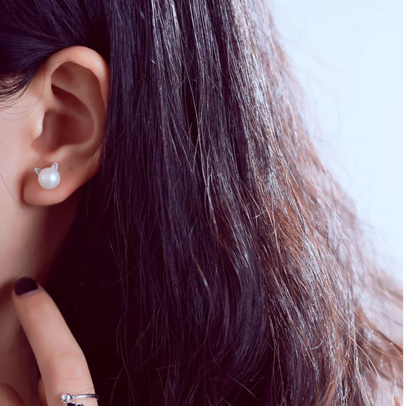 ETAHLOVE Sterling Silver Stud Earrings Women's-2