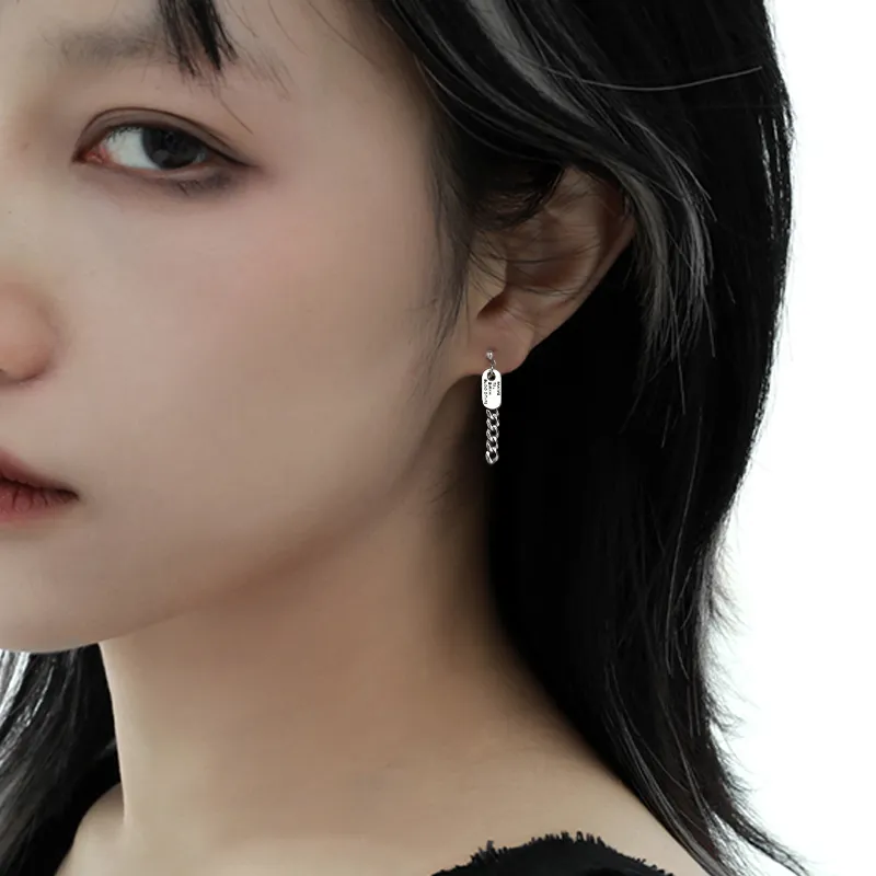 ETAHLOVE S925 Silver Stud Earrings Unisex-2