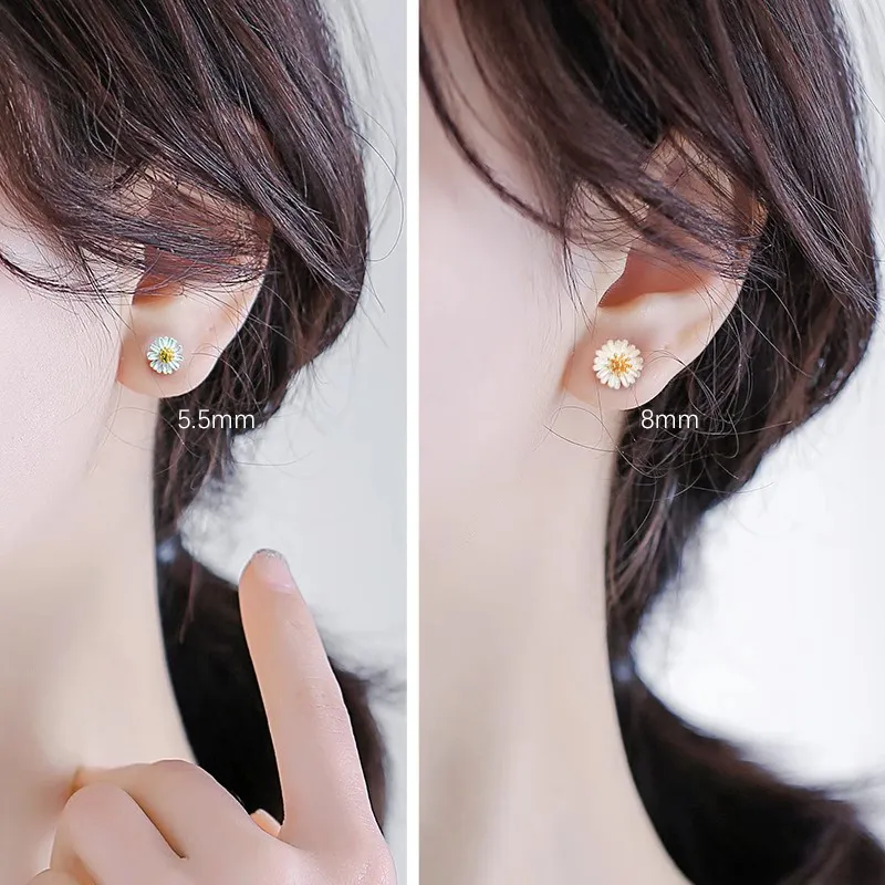 ETAHLOVE S925 Silver Stud Earrings Women's-1