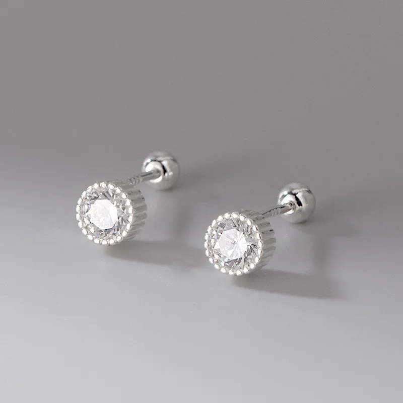 ETAHLOVE Sterling Silver Stud Earrings Unisex Boyfriend And Girlfriend Birthday Surprise-13