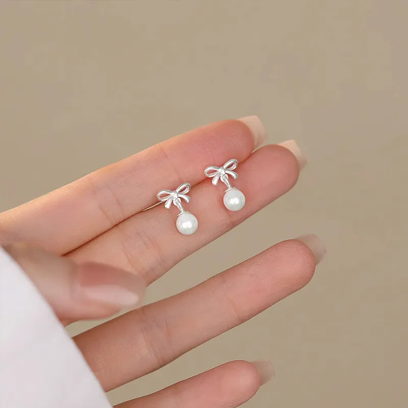ETAHLOVE Sterling Silver Stud Earrings Women's-3