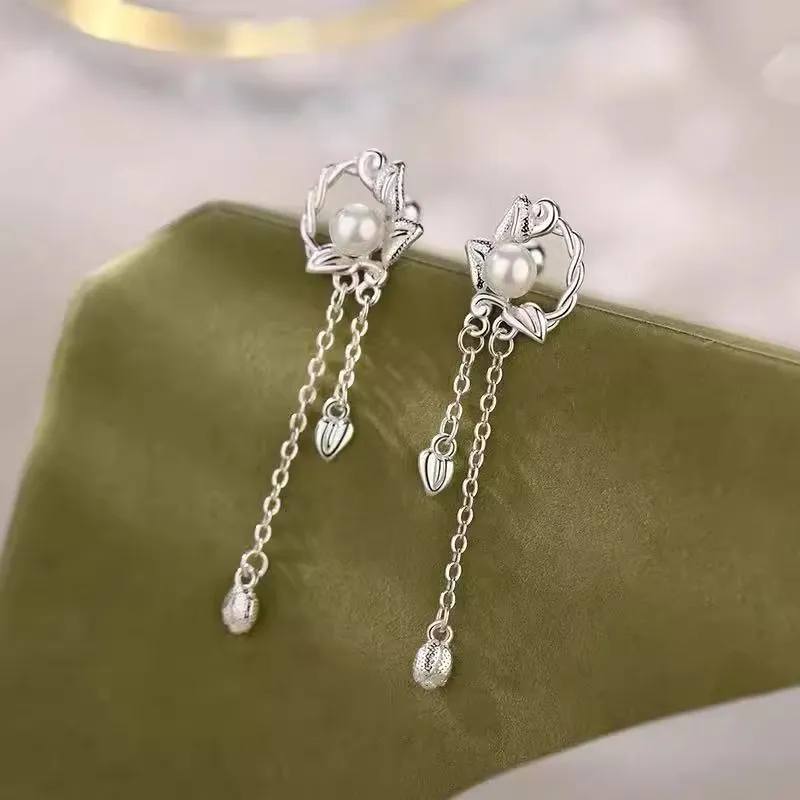 ETAHLOVE Sterling Silver Stud Earrings Women's-4