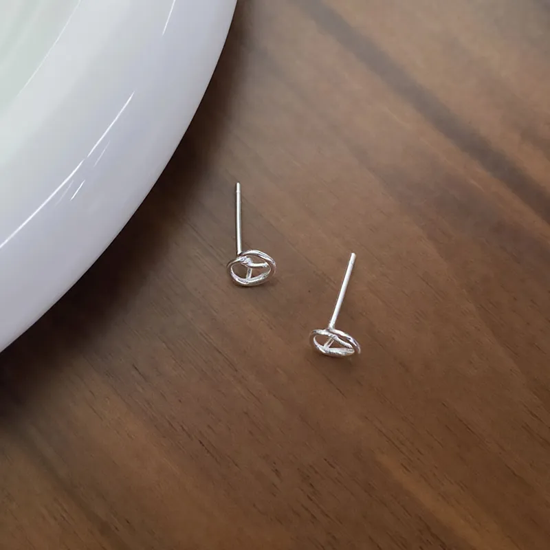 ETAHLOVE 999 Fine Silver Stud Earrings Women's-23