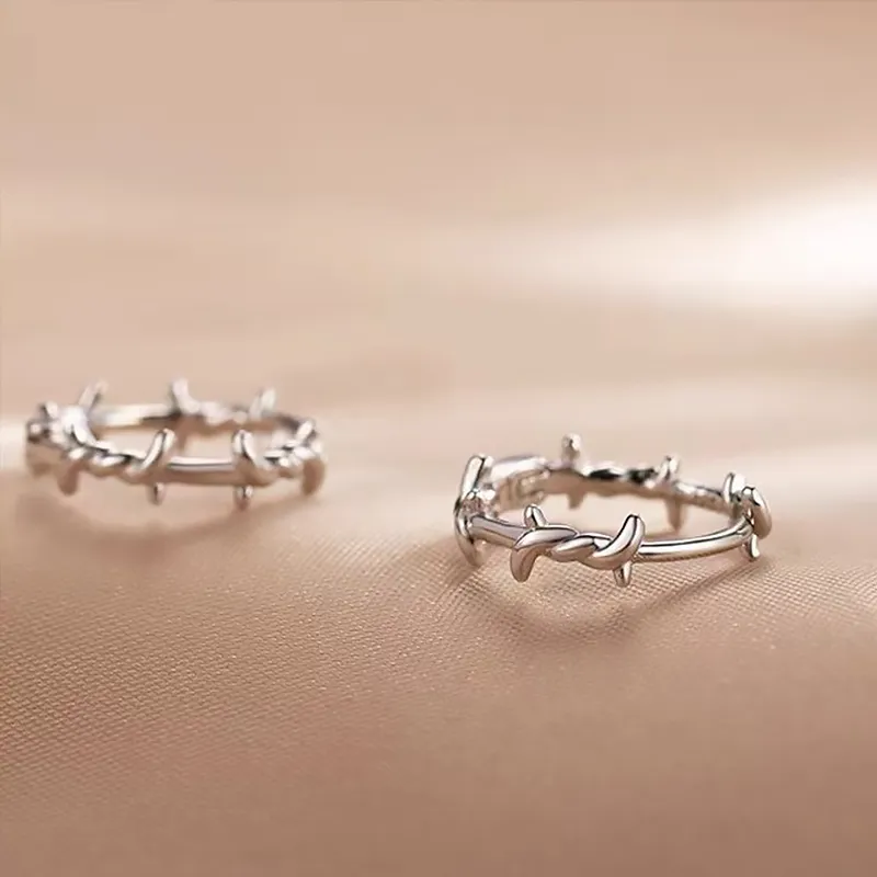 ETAHLOVE S925 Silver Earrings Unisex-5