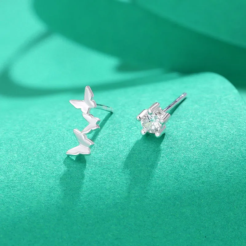 ETAHLOVE Sterling Silver Stud Earrings Women's-3