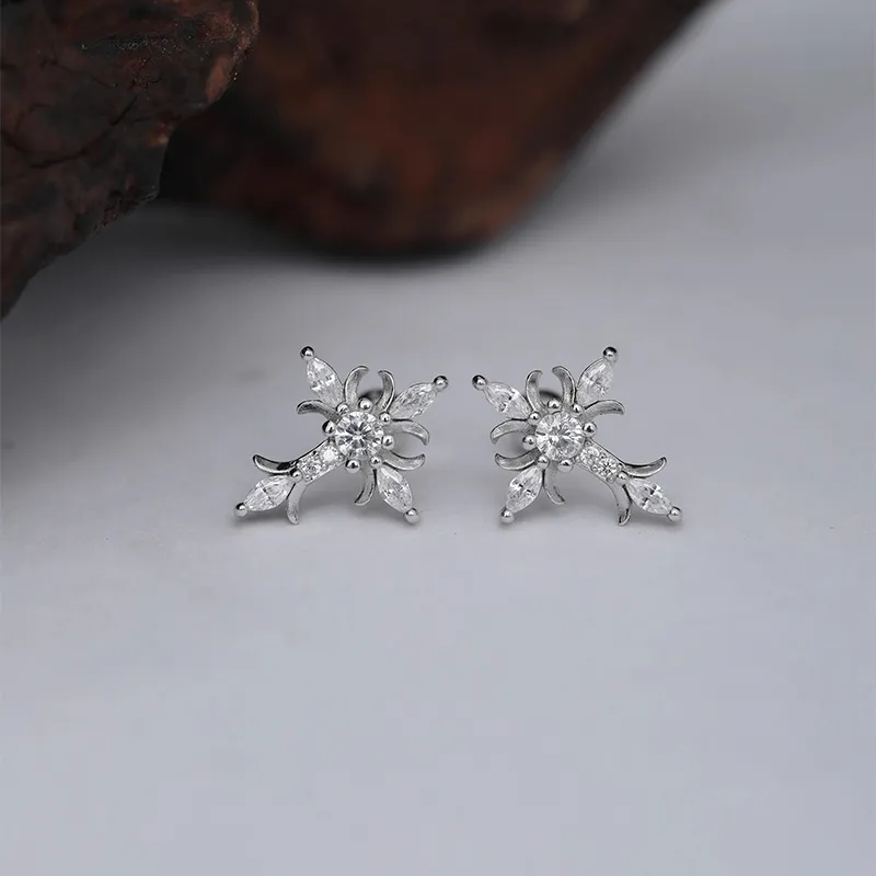 ETAHLOVE S925 Silver Stud Earrings Unisex Date Birthday Surprise Anniversary Commemoration-4