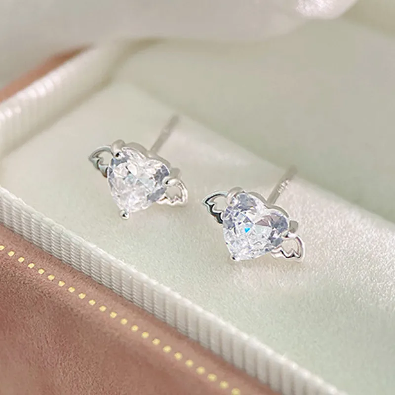 ETAHLOVE Sterling Silver Stud Earrings Women's Bestie Girlfriend Birthday Surprise-3