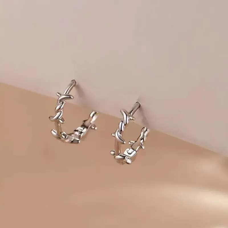 ETAHLOVE S925 Silver Earrings Unisex-12
