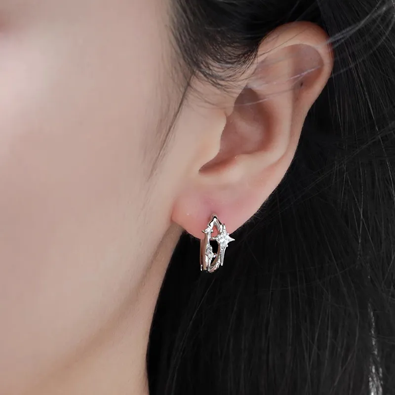 ETAHLOVE S925 Silver Earrings Unisex-7