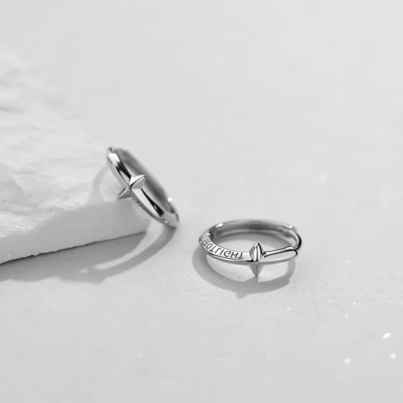 ETAHLOVE S925 Silver Earrings Unisex Bestie Gift For Boyfriend/Girlfriend Birthday Box-3