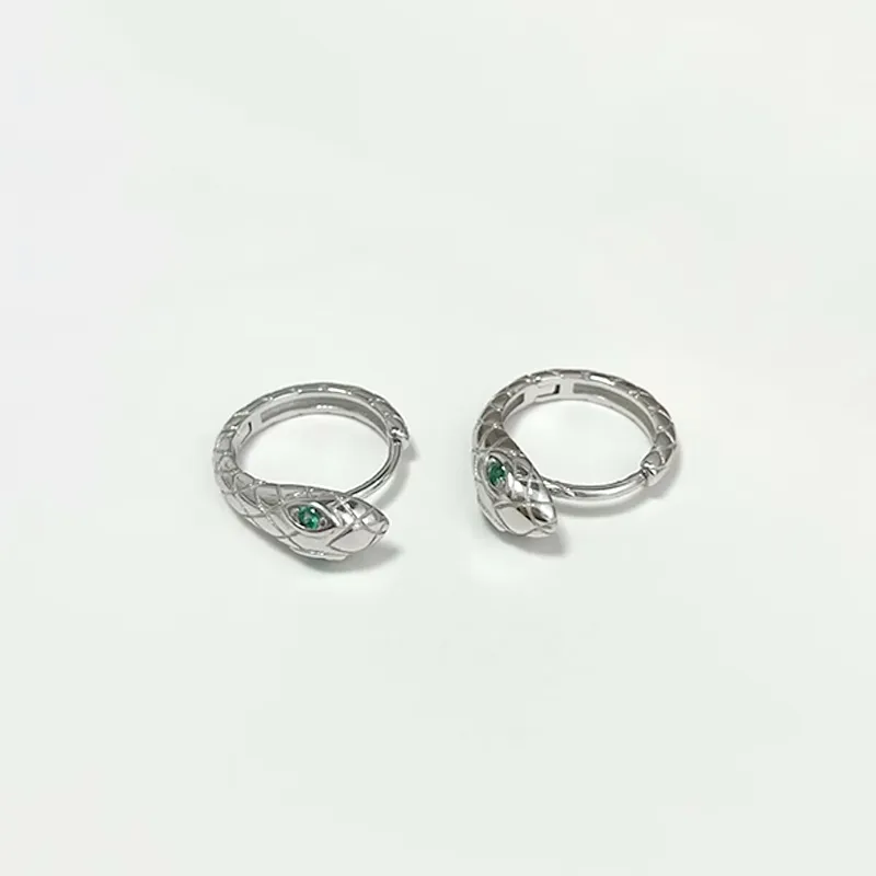 ETAHLOVE Sterling Silver Earrings Unisex Luxury Texture Cool-4