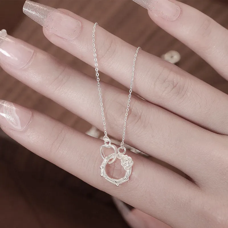 ETAHLOVE Sterling Silver Necklaces Women's Bestie Gift For Female Friend's Birthday Anniversary Box-2
