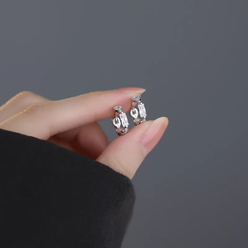 ETAHLOVE Sterling Silver Earrings Unisex Love Confession Birthday Gift-7