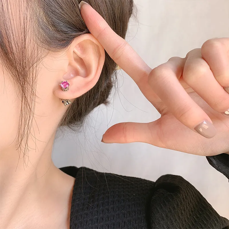 ETAHLOVE S925 Silver Stud Earrings Unisex-8