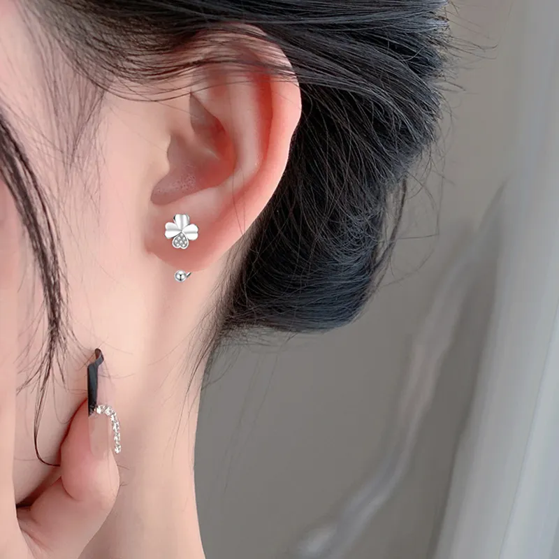 ETAHLOVE Sterling Silver Stud Earrings Women's Bestie Girlfriend Couple Gift Birthday Box-1