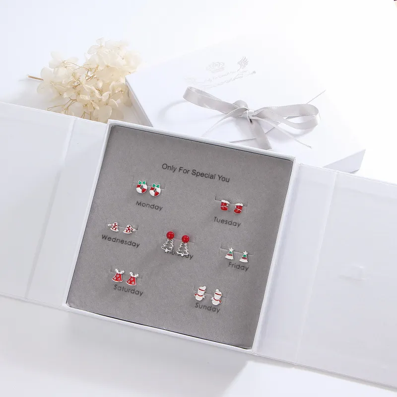 ETAHLOVE Alloy Stud Earrings Women's Couple Date Confession To Girlfriend Birthday Surprise Anniversary-22
