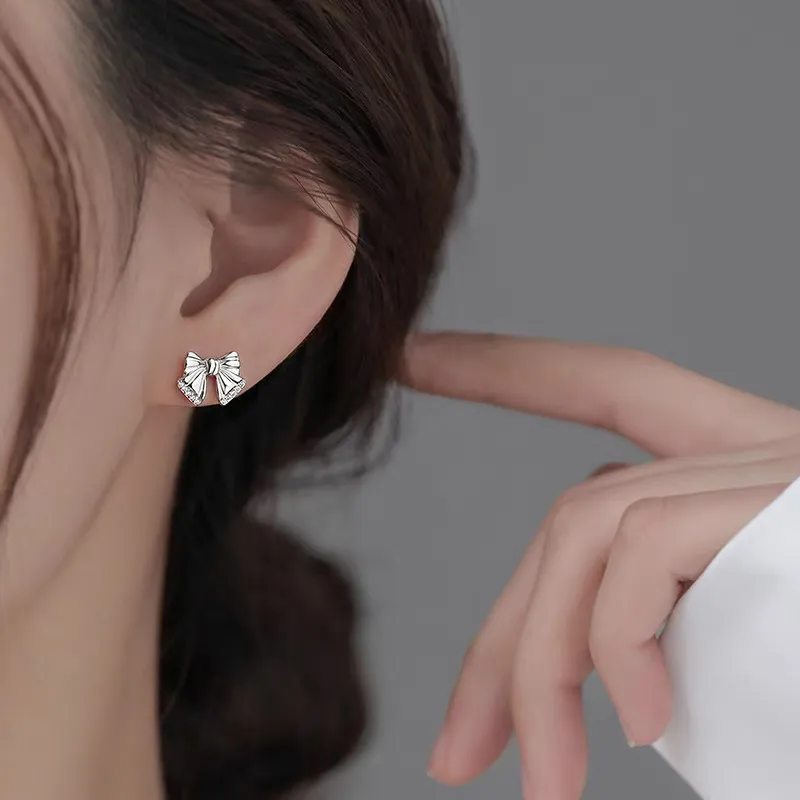 ETAHLOVE S925 Silver Stud Earrings Women's-1