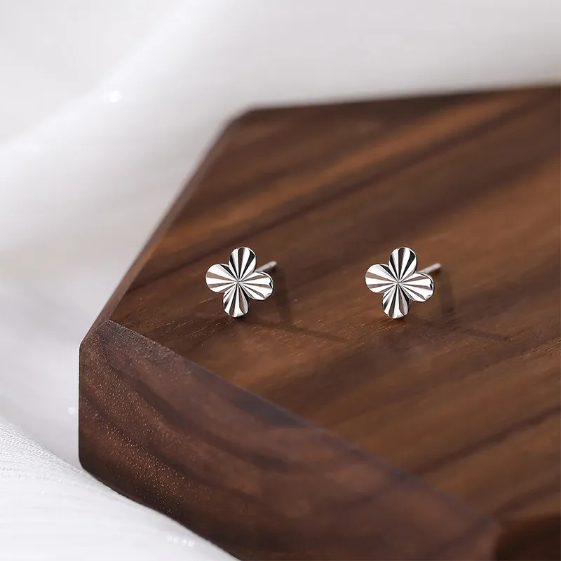 ETAHLOVE Sterling Silver Stud Earrings Women's Love Confession Birthday Gift-7