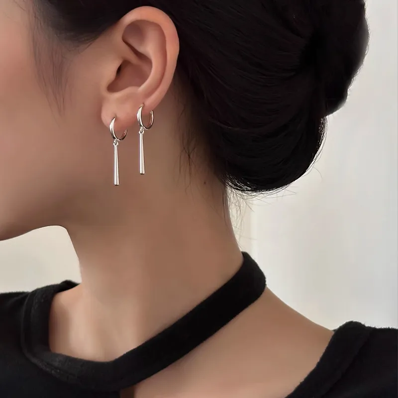 ETAHLOVE S925 Silver Earrings Unisex-8