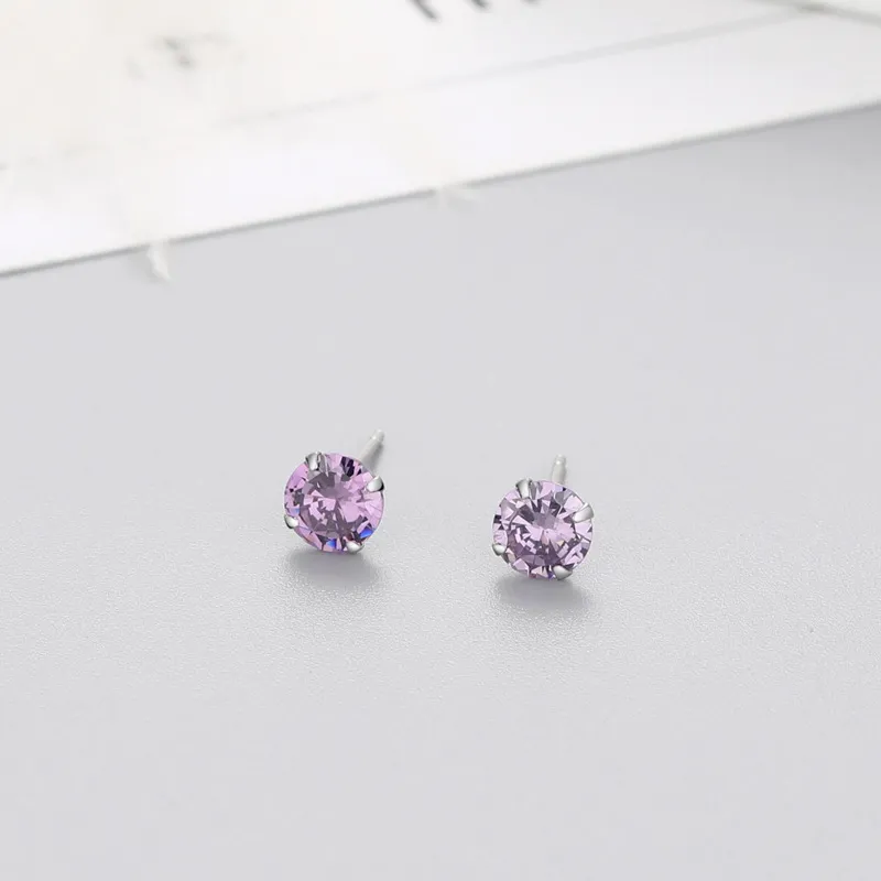 ETAHLOVE Sterling Silver Stud Earrings Unisex Bestie Girlfriend Birthday Surprise Anniversary Gift-18